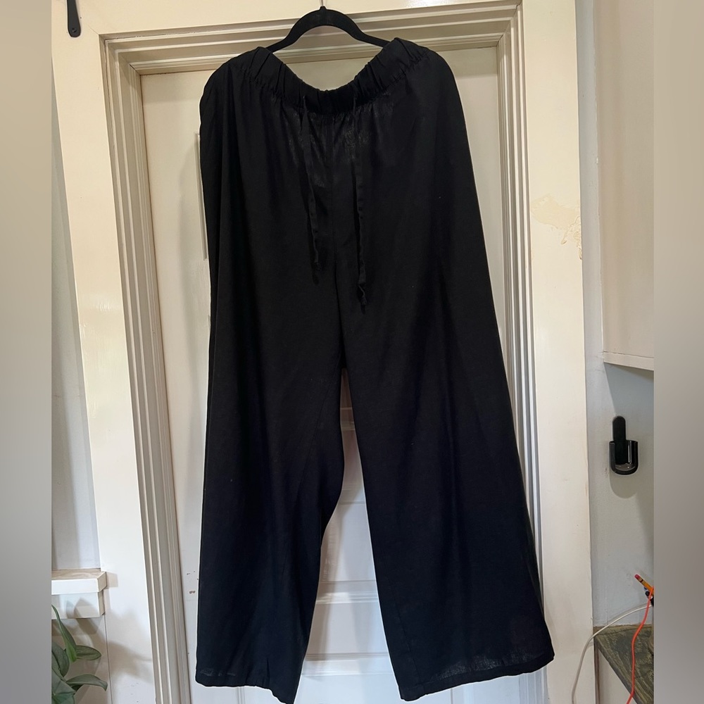 AVA&VIV LINEN BLEND PANTS